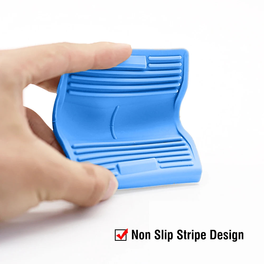 For Better Life 1 Pairs Grip Soft Silicone Pot Holder Sleeve Glove Pan Handle Cover Heat-Resistant Non-Slip Insulation Tools