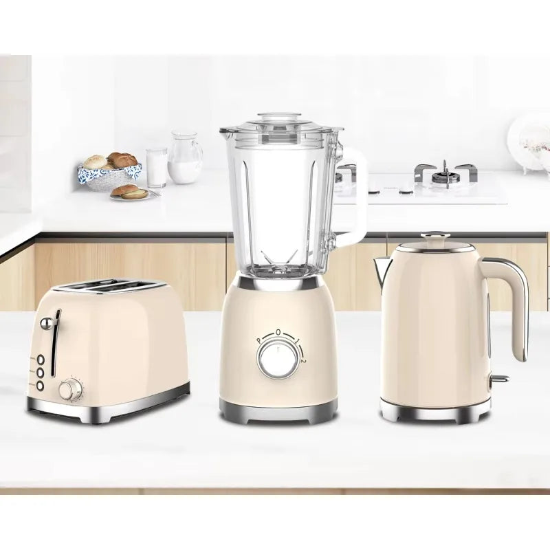 Kettle Electric Appliance Set Vintage Toaster Stainless Steel Electric Kettle and Toaster Set