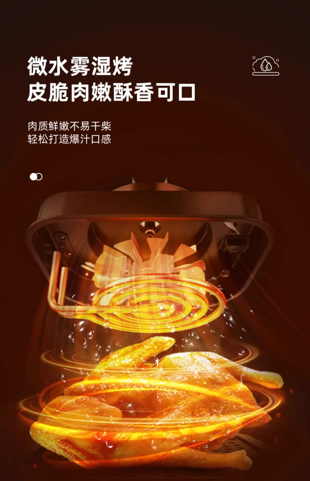 [new Model]electric Fryer Air Fryer Household No-flip Intelligent Non-stick Pan Visible Liner Fully Automatic Large Capacity