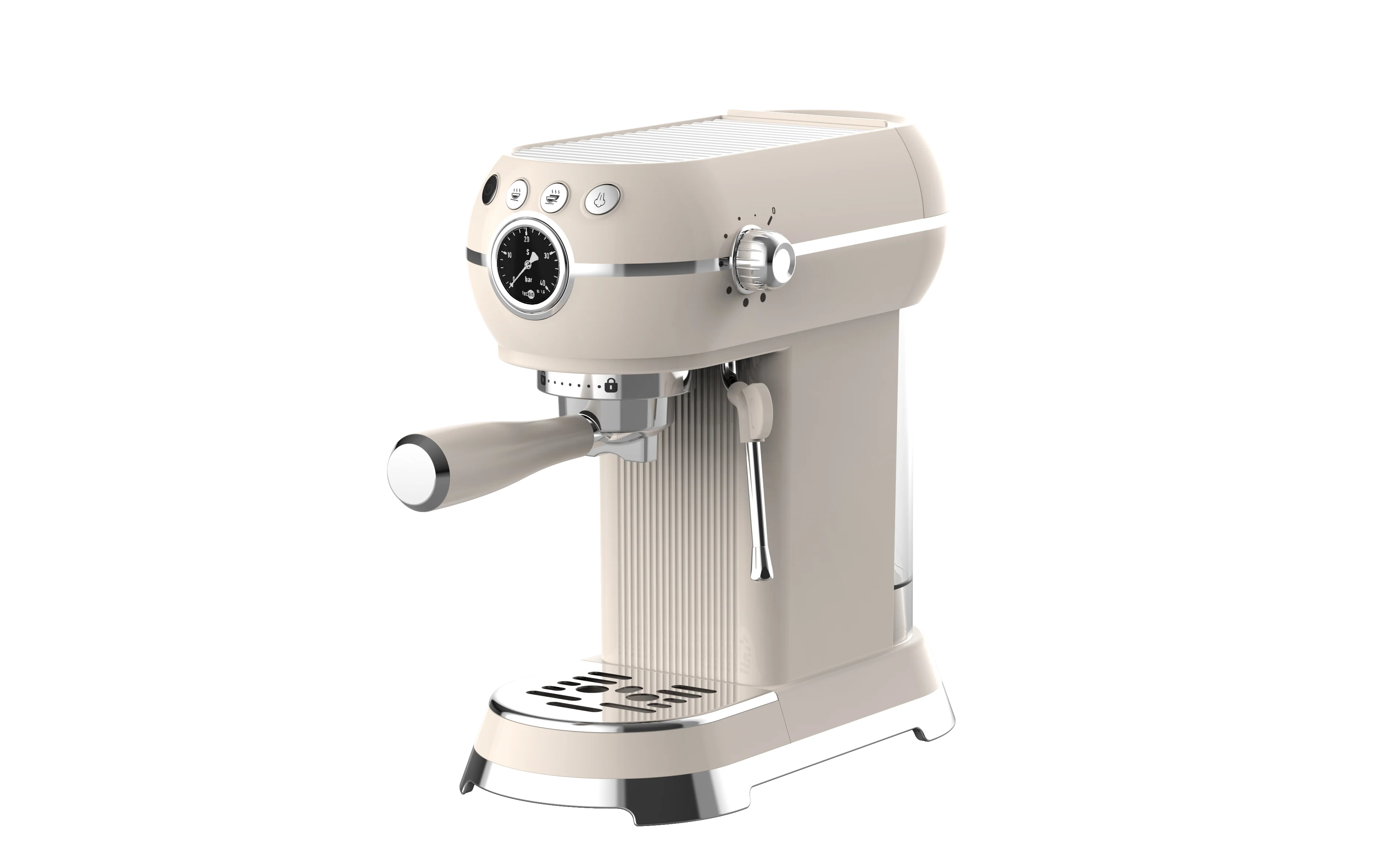 Coffee machine home appliance set retro toaster stainless steel electric coffee machine and toaster set