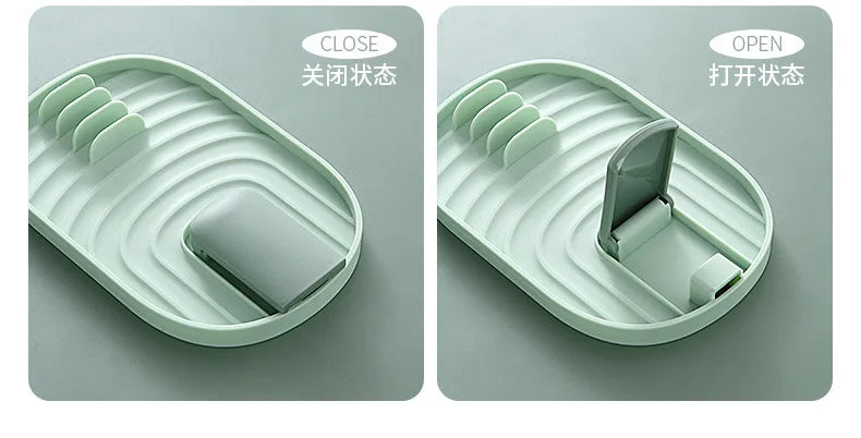 Fashion Design Pot Lid Rack Spatula Rack Integrated Shelf Kitchen Stove Storage Rack Drain Tools ChopsticksSpoonsSub-Rack Holder