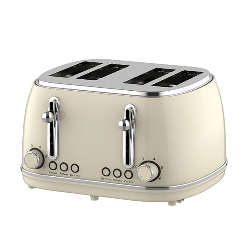Trendy Retro Set Home Kitchen Electric Kettle Automatic Toaster