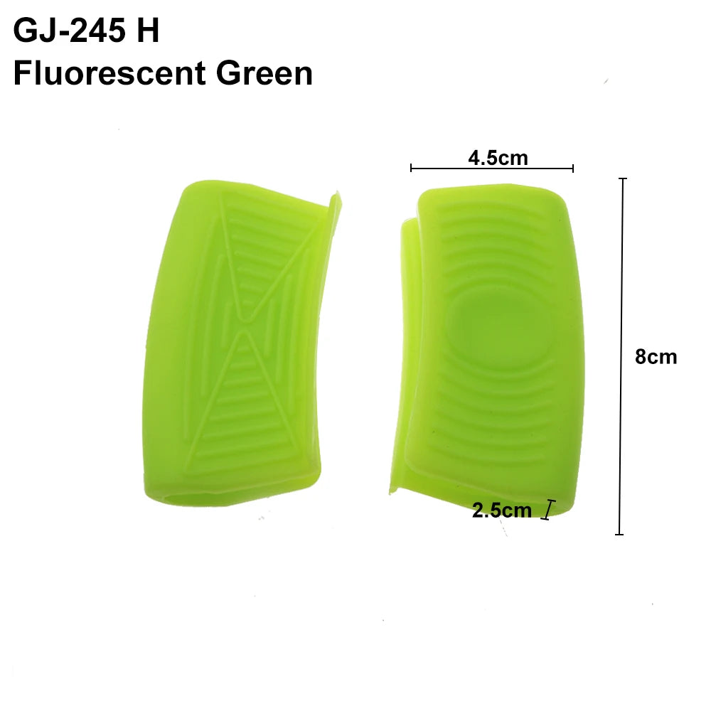 For Better Life 1 Pairs Grip Soft Silicone Pot Holder Sleeve Glove Pan Handle Cover Heat-Resistant Non-Slip Insulation Tools