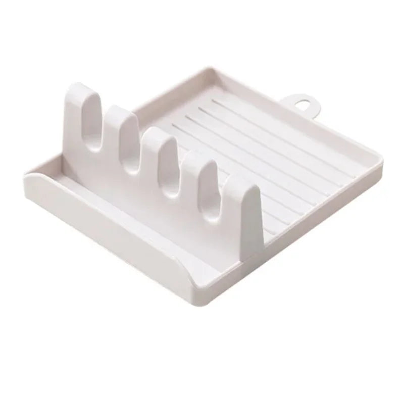 Kitchen Spatula Rack Pot Lid Rack Shelves Countertop Shovel Spoon Shelf Soup Spoon Pad Put Soup Spoon Chopsticks Holder