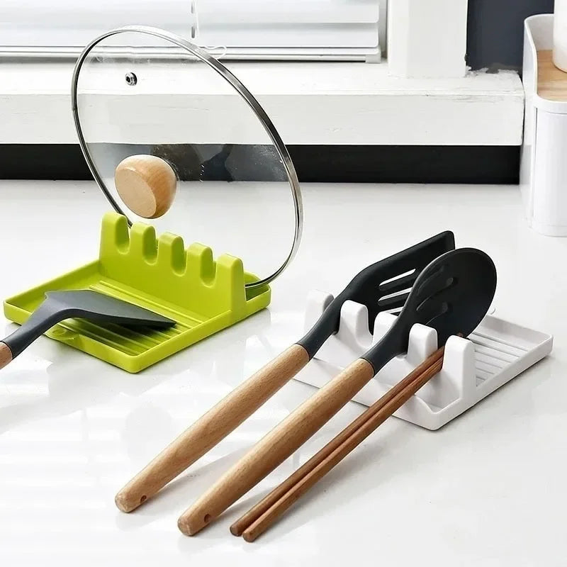 Kitchen Spatula Rack Pot Lid Rack Shelves Countertop Shovel Spoon Shelf Soup Spoon Pad Put Soup Spoon Chopsticks Holder
