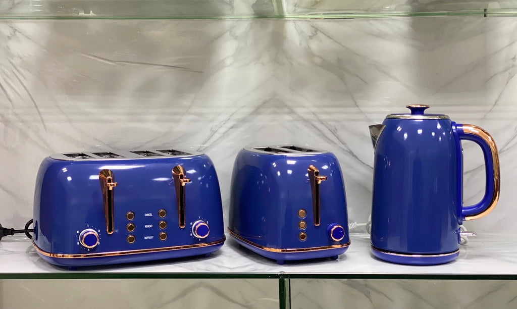 Coffee machine home appliance set retro toaster stainless steel electric coffee machine and toaster set