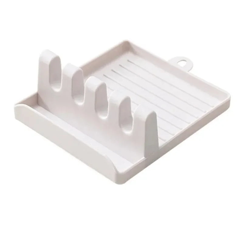 Kitchen Spatula Rack Pot Lid Rack Shelves Countertop Shovel Spoon Shelf Soup Spoon Pad Put Soup Spoon Chopsticks Holder
