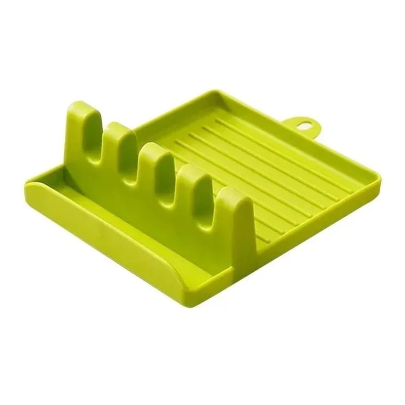 Kitchen Spatula Rack Pot Lid Rack Shelves Countertop Shovel Spoon Shelf Soup Spoon Pad Put Soup Spoon Chopsticks Holder