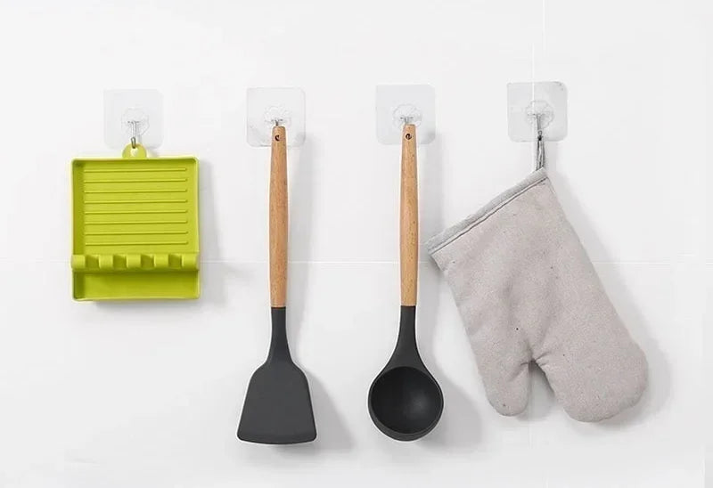 Kitchen Spatula Rack Pot Lid Rack Shelves Countertop Shovel Spoon Shelf Soup Spoon Pad Put Soup Spoon Chopsticks Holder