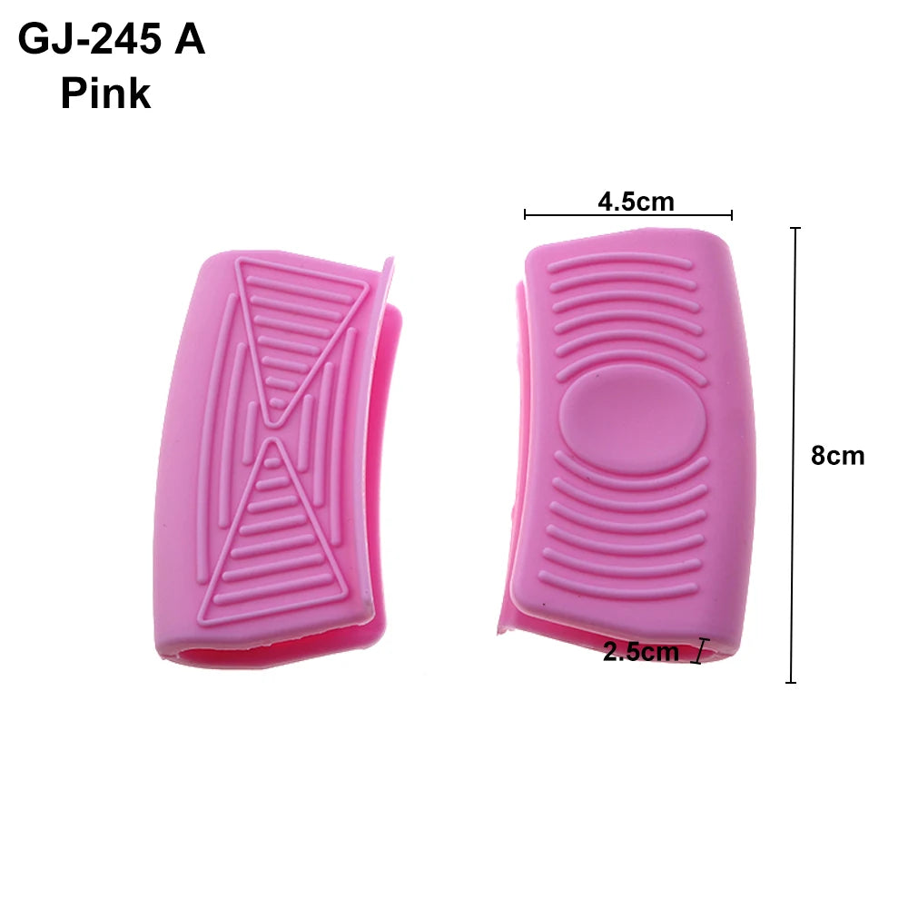 For Better Life 1 Pairs Grip Soft Silicone Pot Holder Sleeve Glove Pan Handle Cover Heat-Resistant Non-Slip Insulation Tools