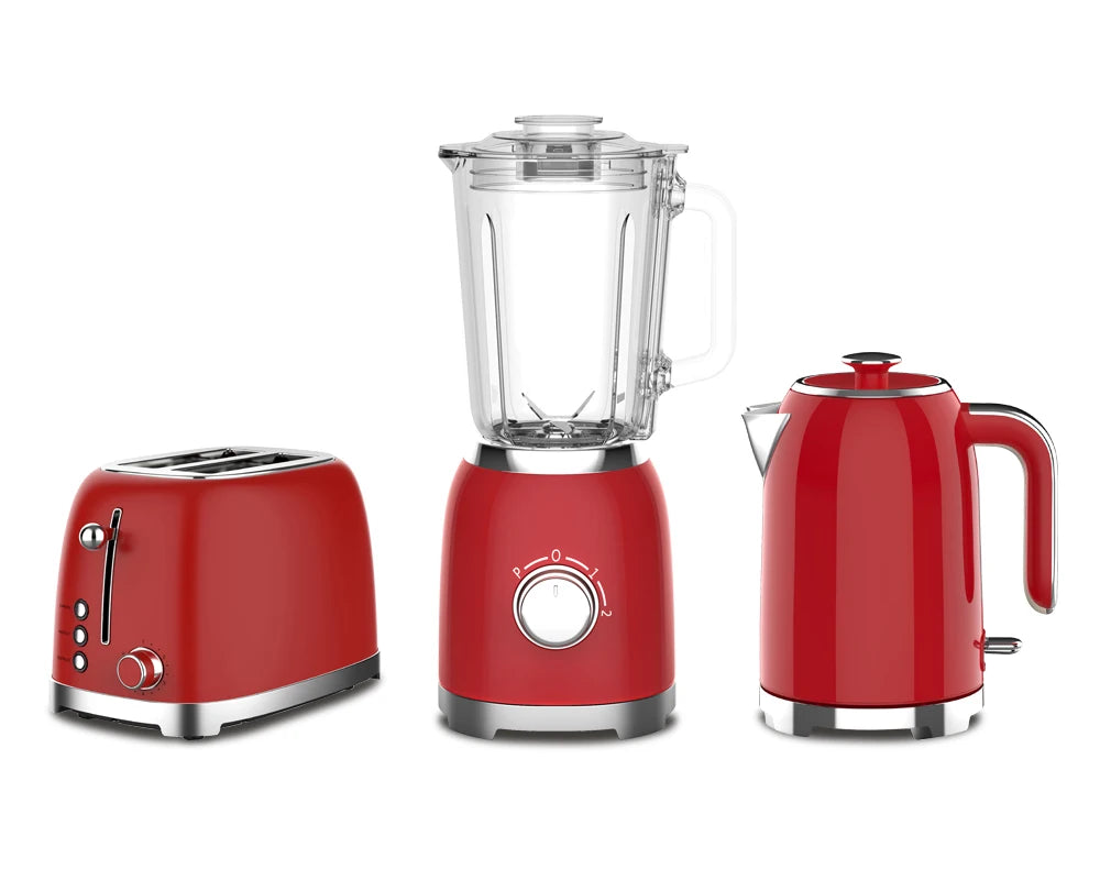 Kettle Electric Appliance Set Vintage Toaster Stainless Steel Electric Kettle and Toaster Set