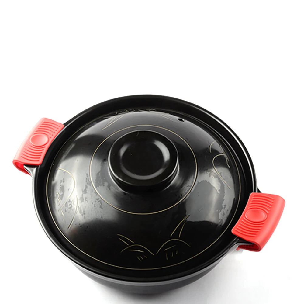 For Better Life 1 Pairs Grip Soft Silicone Pot Holder Sleeve Glove Pan Handle Cover Heat-Resistant Non-Slip Insulation Tools