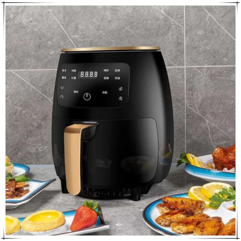 4.5L capacity 1400W high-power multi-directional hot air circulation air fryer household oil-free electric fryer