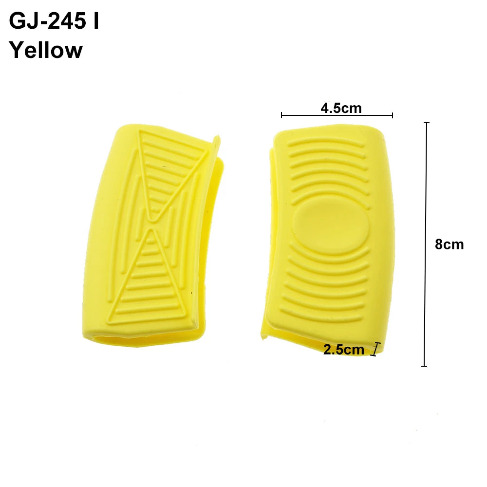 For Better Life 1 Pairs Grip Soft Silicone Pot Holder Sleeve Glove Pan Handle Cover Heat-Resistant Non-Slip Insulation Tools