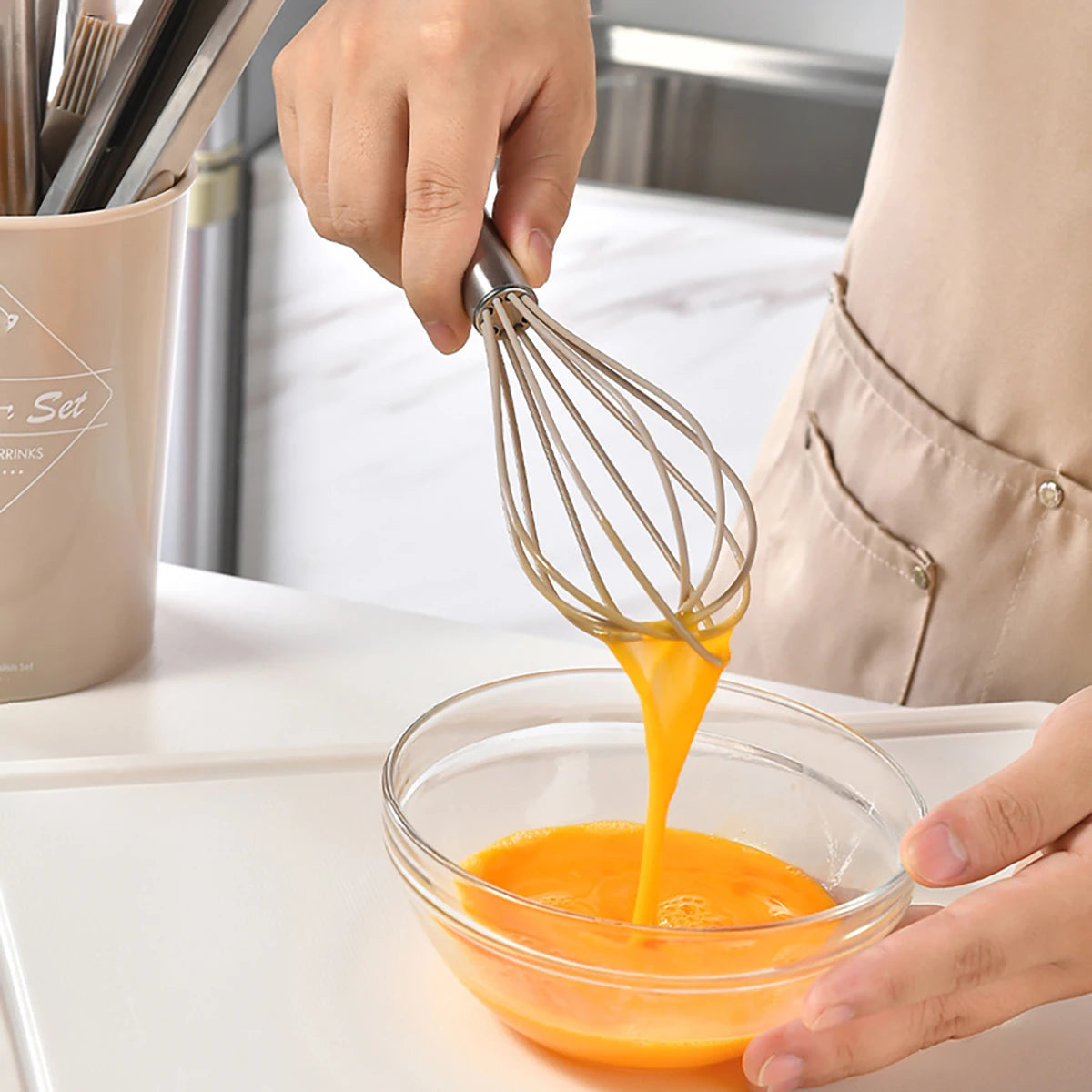 15pcs Silicone Kitchenware Set Stainless Steel Handle Cooking Utensils Spatula Spoon Food Clip Kitchen Tool with Storage Bucket