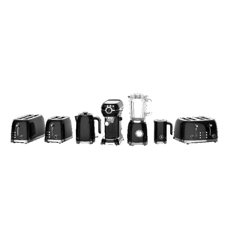 Kettle Electric Appliance Set Vintage Toaster Stainless Steel Electric Kettle and Toaster Set