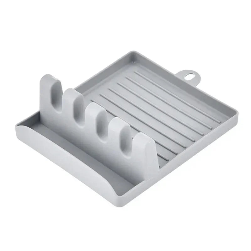 Kitchen Spatula Rack Pot Lid Rack Shelves Countertop Shovel Spoon Shelf Soup Spoon Pad Put Soup Spoon Chopsticks Holder